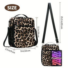 Leopard Insulated Lunch Bag - Reusable Waterproof Leakproof Cooler Bag
