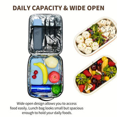 Leopard Insulated Lunch Bag - Reusable Waterproof Leakproof Cooler Bag