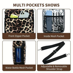 Leopard Insulated Lunch Bag - Reusable Waterproof Leakproof Cooler Bag