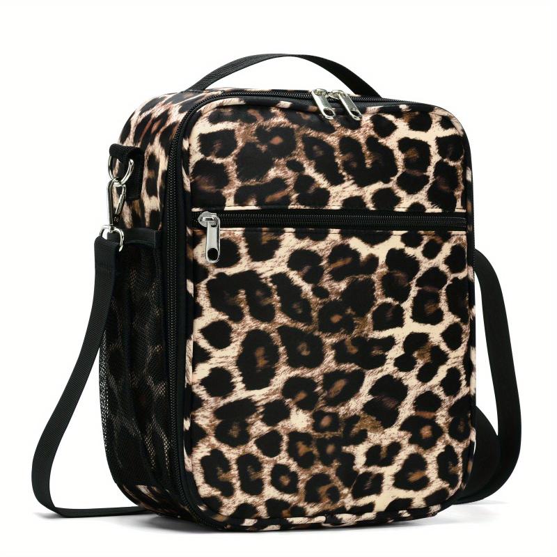 Leopard Insulated Lunch Bag - Reusable Waterproof Leakproof Cooler Bag