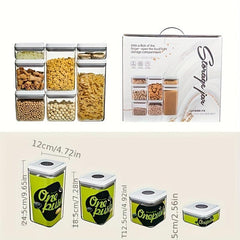 Snap Sealed Jar With Lid Food Plastic Material Fresh-keeping Box