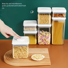 Snap Sealed Jar With Lid Food Plastic Material Fresh-keeping Box