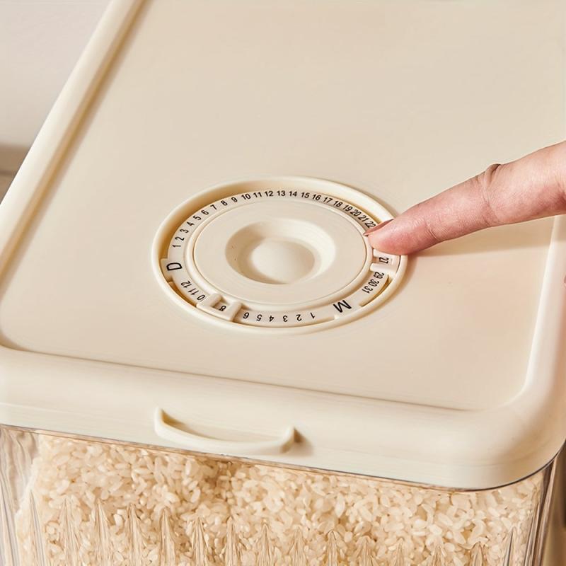 Press Type Automatic Rice Bucket Large Capacity Container
