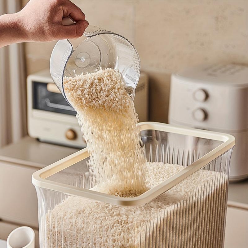 Press Type Automatic Rice Bucket Large Capacity Container
