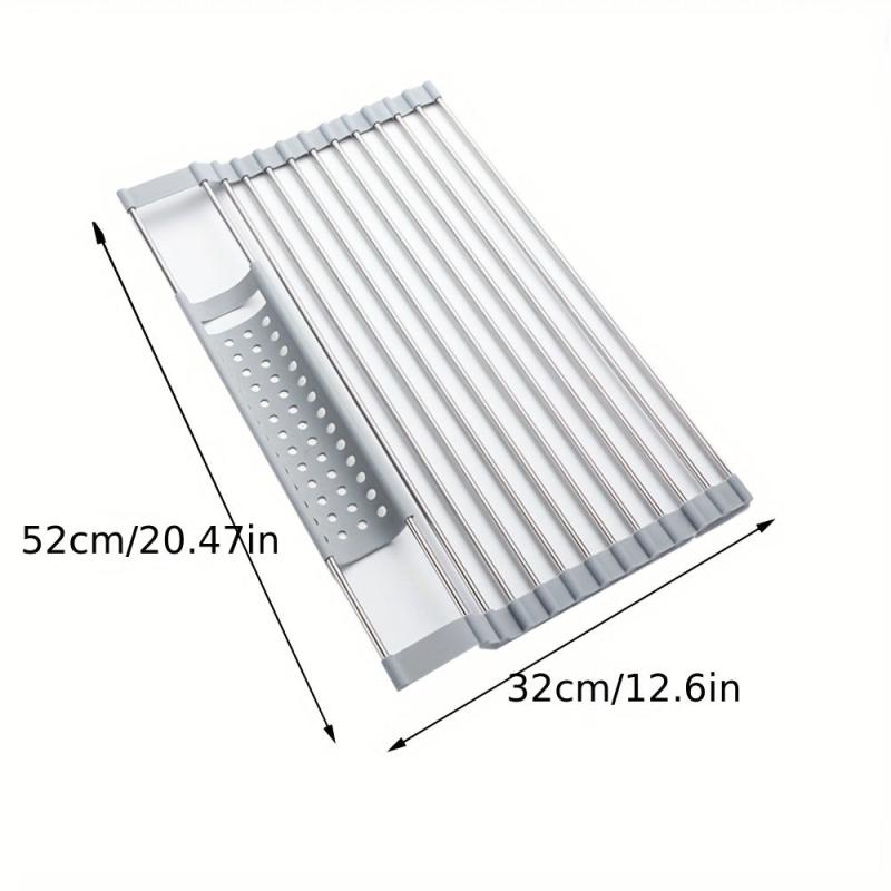 304 Stainless Steel Kitchen Sink Drain Basket Sink Drain Rack
