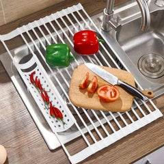 304 Stainless Steel Kitchen Sink Drain Basket Sink Drain Rack