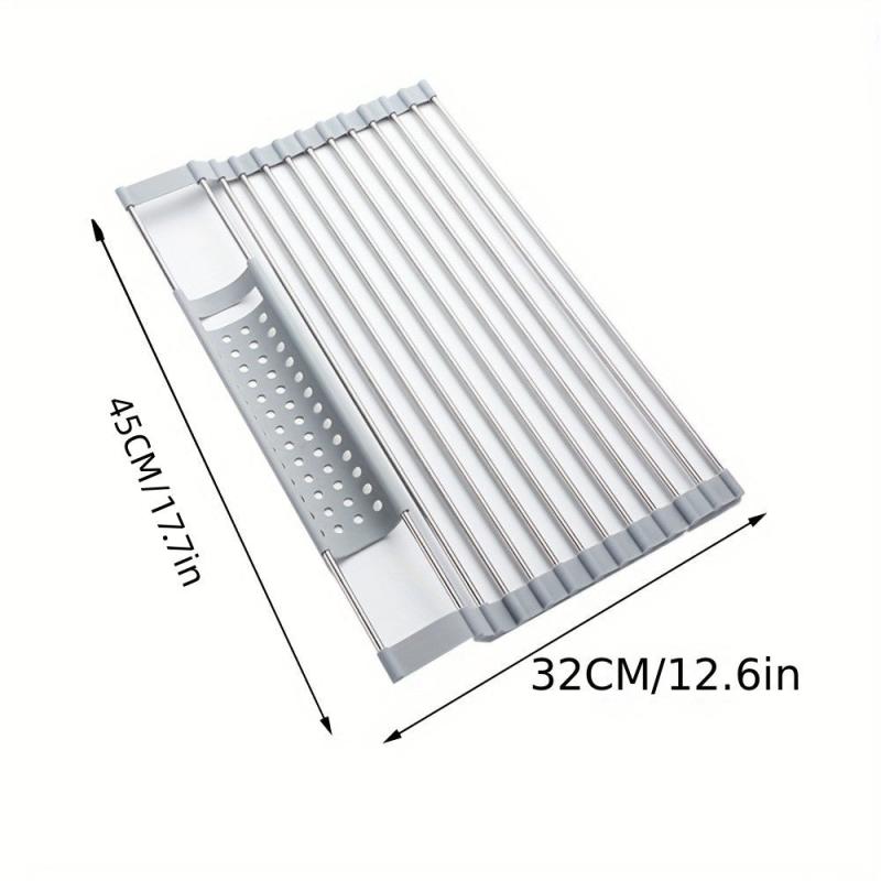 304 Stainless Steel Kitchen Sink Drain Basket Sink Drain Rack