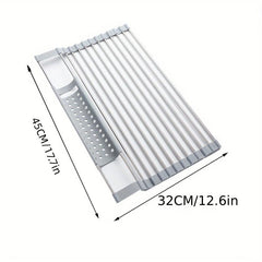 304 Stainless Steel Kitchen Sink Drain Basket Sink Drain Rack