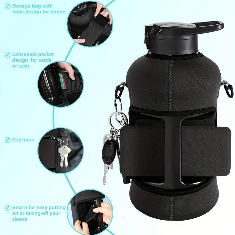 Water Bottle Holder for 64oz Bottles Protective Case Pouch