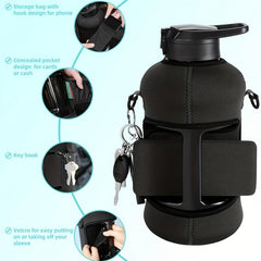 Water Bottle Holder for 64oz Bottles Protective Case Pouch