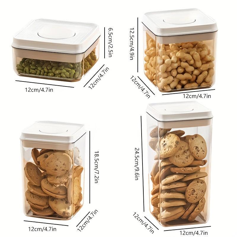1pc 35oz Sealed Food Storage Container Transparent Fresh-keeping Box