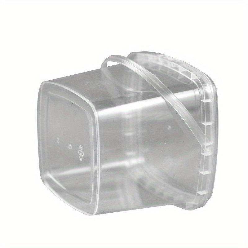 Square Plastic Bucket Transparent Packaging Storage Household Supplies