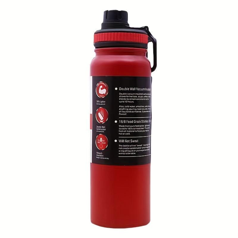 800ml Stainless Steel Thermal Water Bottle Insulated for Camping Hiking