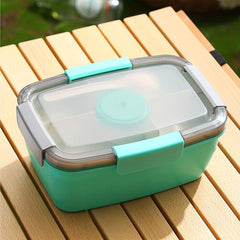 Leakproof 5 Compartment Bento Lunch Box for Teens, Microwave Safe