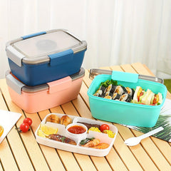 Leakproof 5 Compartment Bento Lunch Box for Teens, Microwave Safe