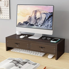 Desktop Heightening Rack Double Layer Computer Table With Drawer
