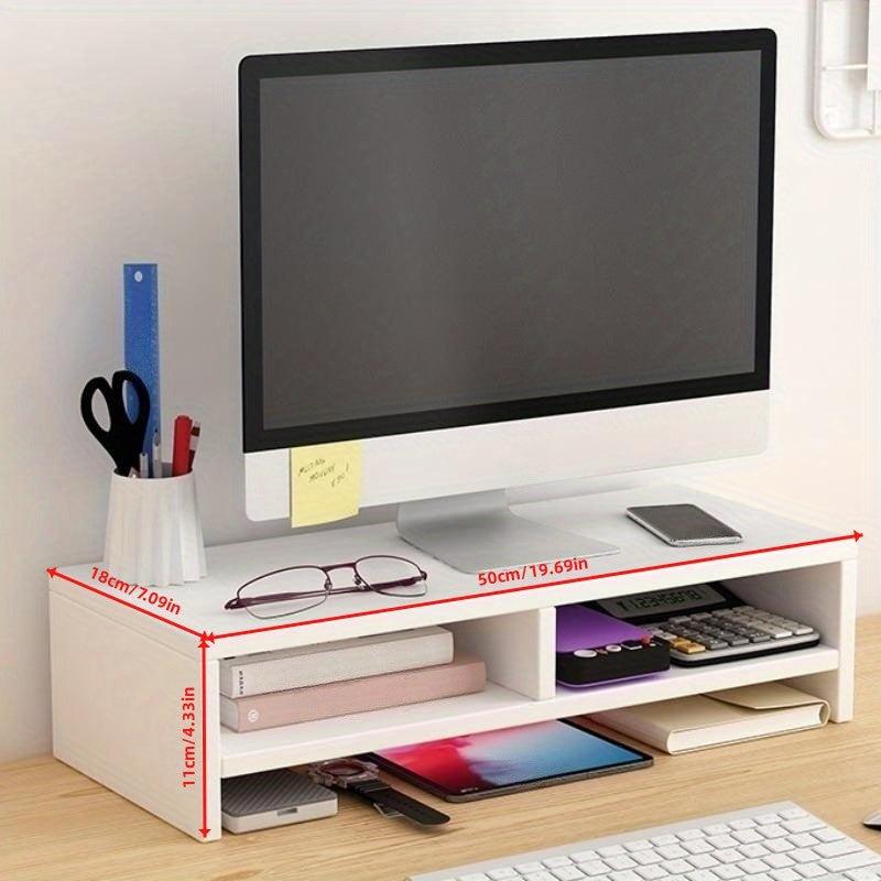 Desktop Heightening Rack Double Layer Computer Table With Drawer
