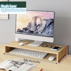 Desktop Heightening Rack Double Layer Computer Table With Drawer