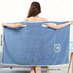 Soft Coral Velvet Bath Skirt for Adults - Water Absorption & Quick Drying