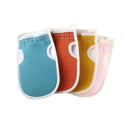 3pcs Exfoliating Bath Towel Set Bath Flower Back Scrubber Loofah Sponge