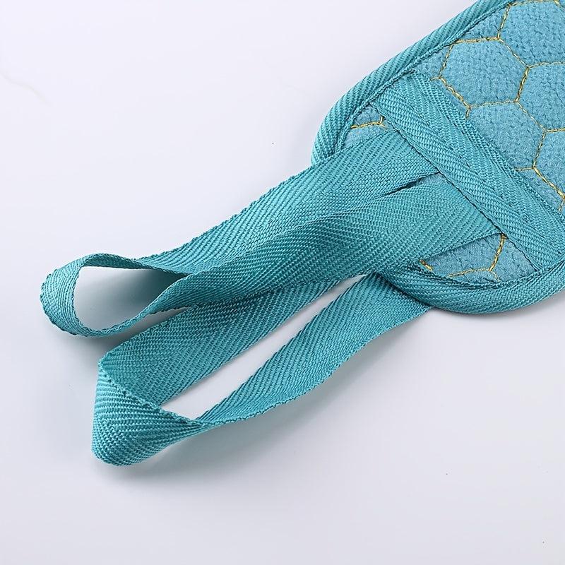 3pcs Exfoliating Bath Towel Set Bath Flower Back Scrubber Loofah Sponge