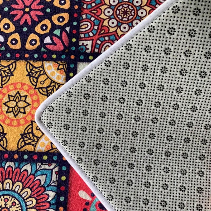 Retro Vintage Patterned Doormat Floor Mat Bedroom Rug
