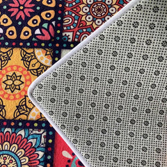 Retro Vintage Patterned Doormat Floor Mat Bedroom Rug