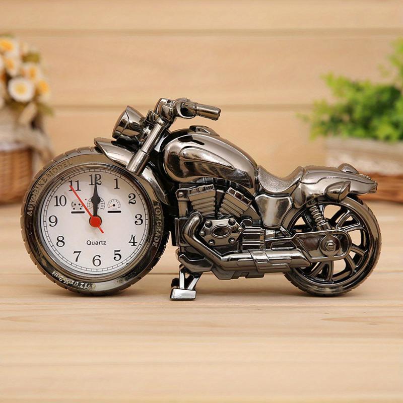 Vintage Motorcycle Alarm Clock Retro Style Sporting Personality