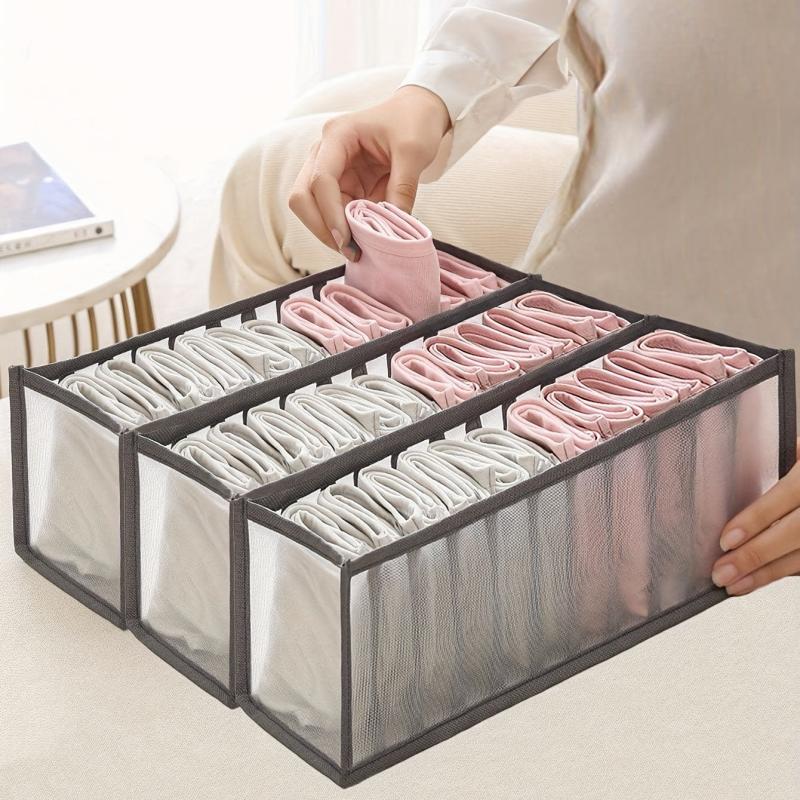 3pcs Underwear Storage Boxes Organize Panties Socks Bras