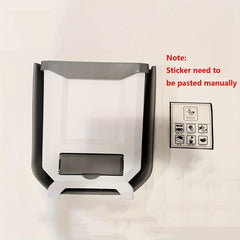 Collapsible Folding Trash Can 2.4 Gallon Over Cabinet Door Garbage Bin