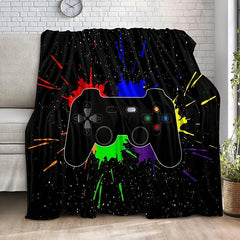 Computer Gamer Flannel Blanket Cozy Warm Soft Blanket for Sofa Office Bed