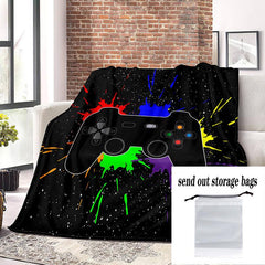 Computer Gamer Flannel Blanket Cozy Warm Soft Blanket for Sofa Office Bed