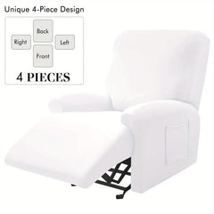 Stretch Spandex Recliner Sofa Cover with Side Pocket