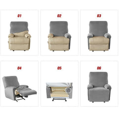 Stretch Spandex Recliner Sofa Cover with Side Pocket