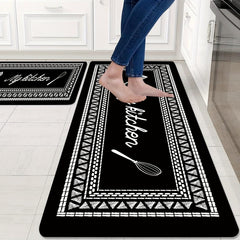 1pc Non Slip My Kitchen Printing Floor Mat Proof Indoor Doormat