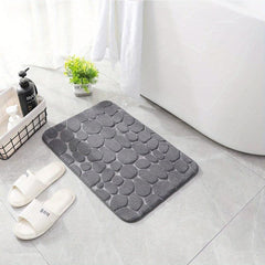 Memory Foam Bath Rug: Soft, Comfortable, Water Absorbent, Non Slip, Washable