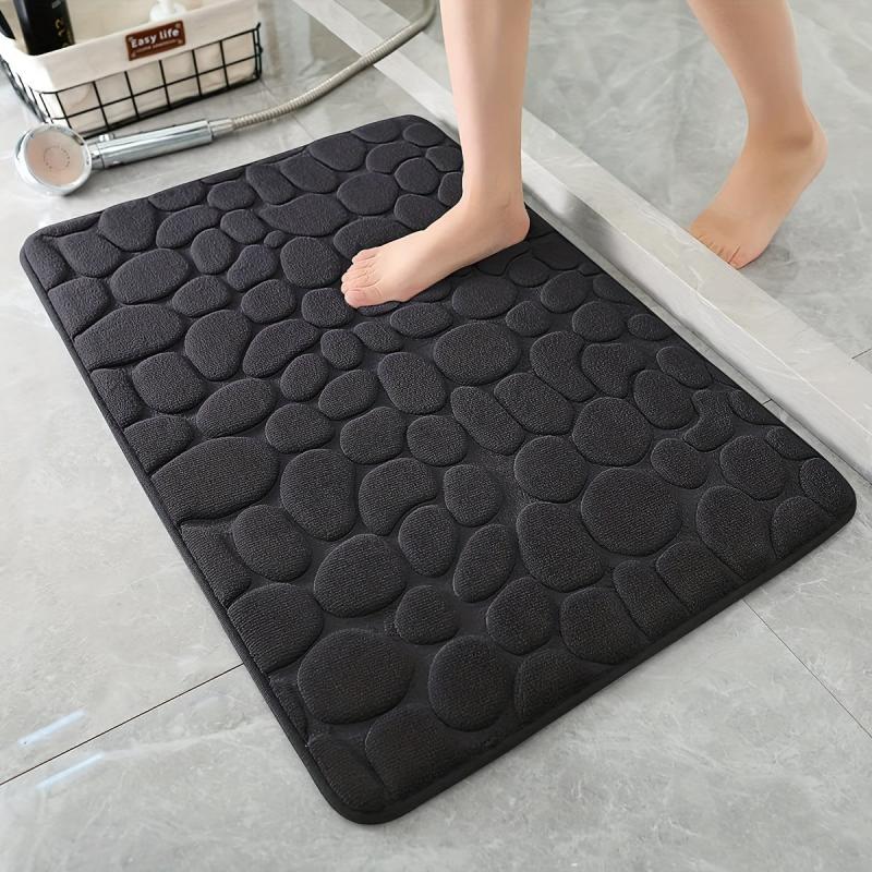 Memory Foam Bath Rug: Soft, Comfortable, Water Absorbent, Non Slip, Washable
