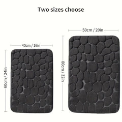 Memory Foam Bath Rug: Soft, Comfortable, Water Absorbent, Non Slip, Washable