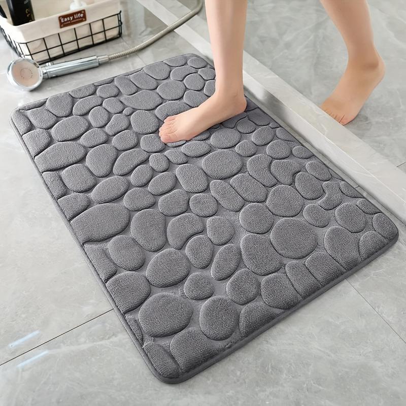 Memory Foam Bath Rug: Soft, Comfortable, Water Absorbent, Non Slip, Washable