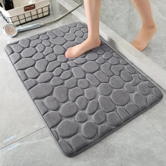 Memory Foam Bath Rug: Soft, Comfortable, Water Absorbent, Non Slip, Washable
