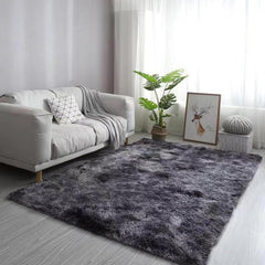 Plush Tie Dye Floor Mat Soft and Stylish Living Room and Bedroom Carpet