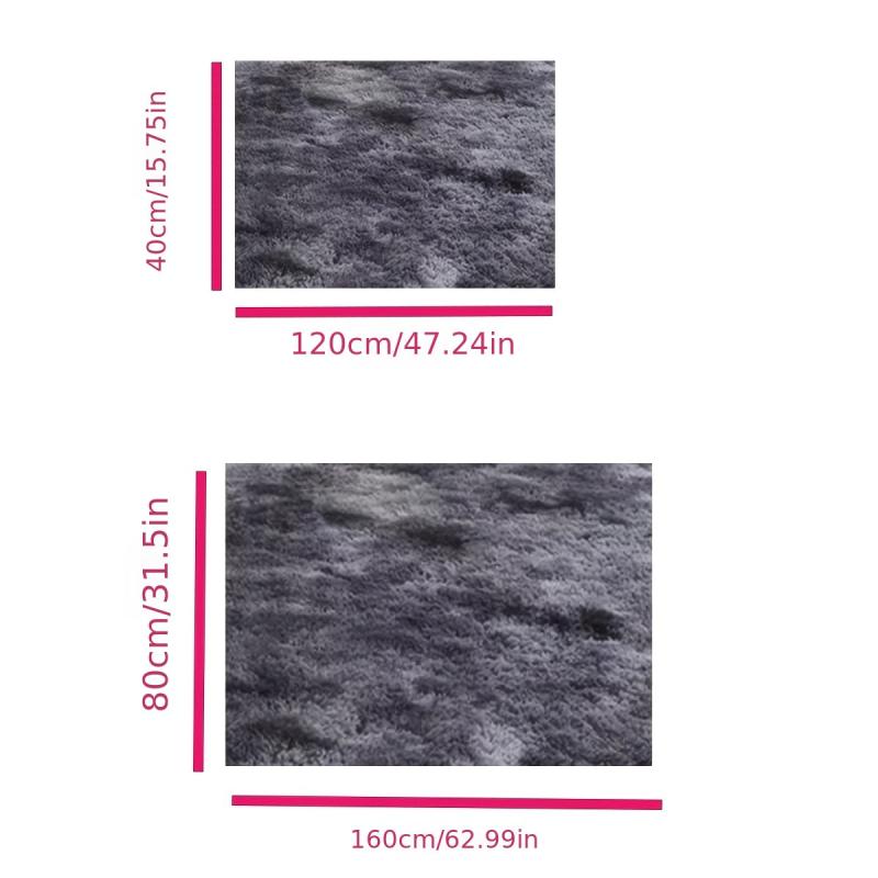 Plush Tie Dye Floor Mat Soft and Stylish Living Room and Bedroom Carpet