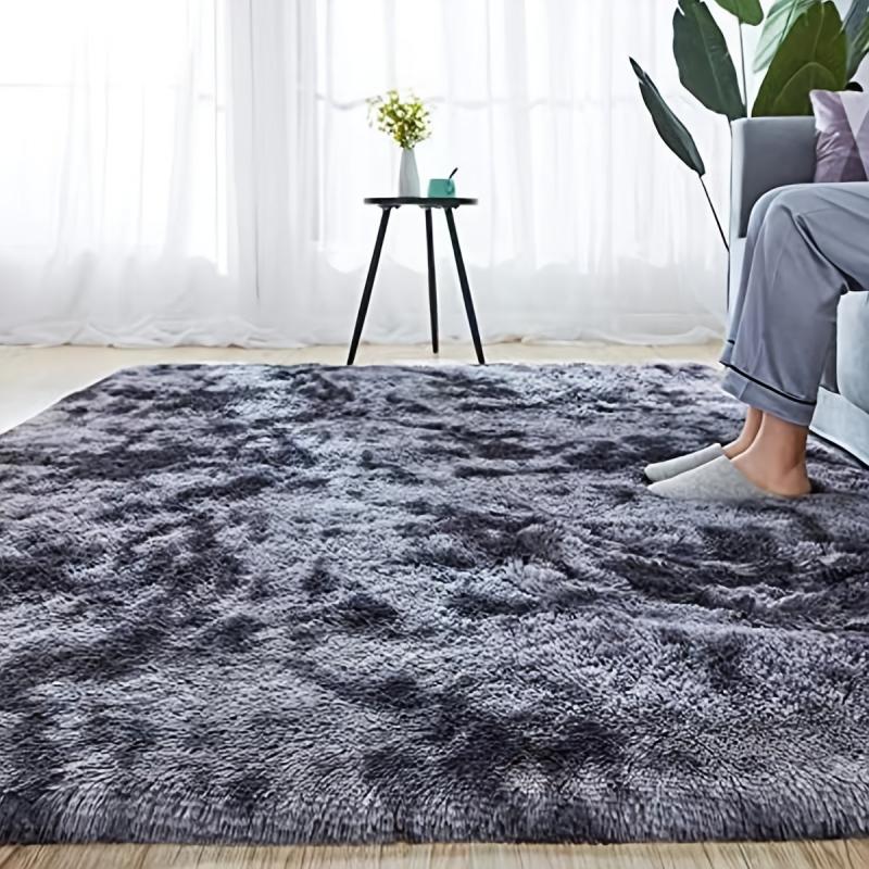 Plush Tie Dye Floor Mat Soft and Stylish Living Room and Bedroom Carpet