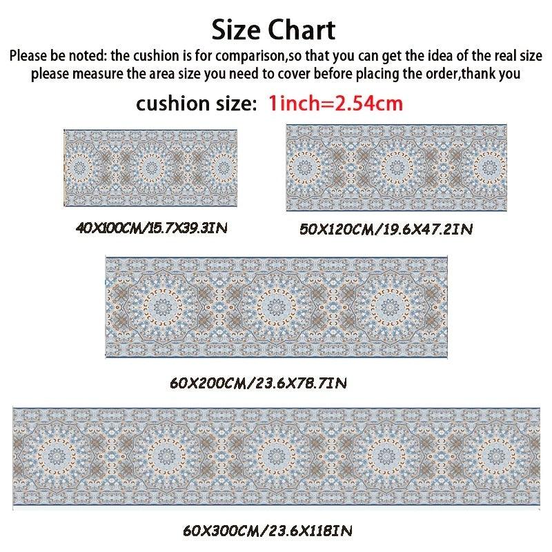 Vintage Moroccan Hallway Rug Soft Non Slip Kitchen Mat