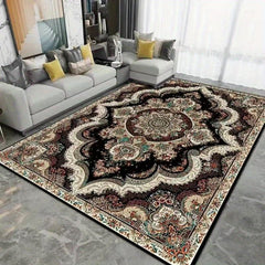 Vintage Boho Polyester Rug for Living Room Bedroom Area