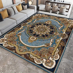 Vintage Boho Polyester Rug for Living Room Bedroom Area