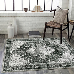 Washable Area Rug Entryway Rug Stain Resistance Kitchen Mat Vintage Bat