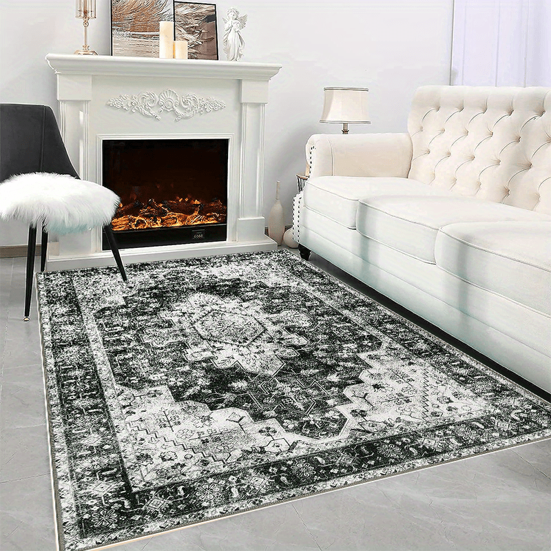 Washable Area Rug Entryway Rug Stain Resistance Kitchen Mat Vintage Bat