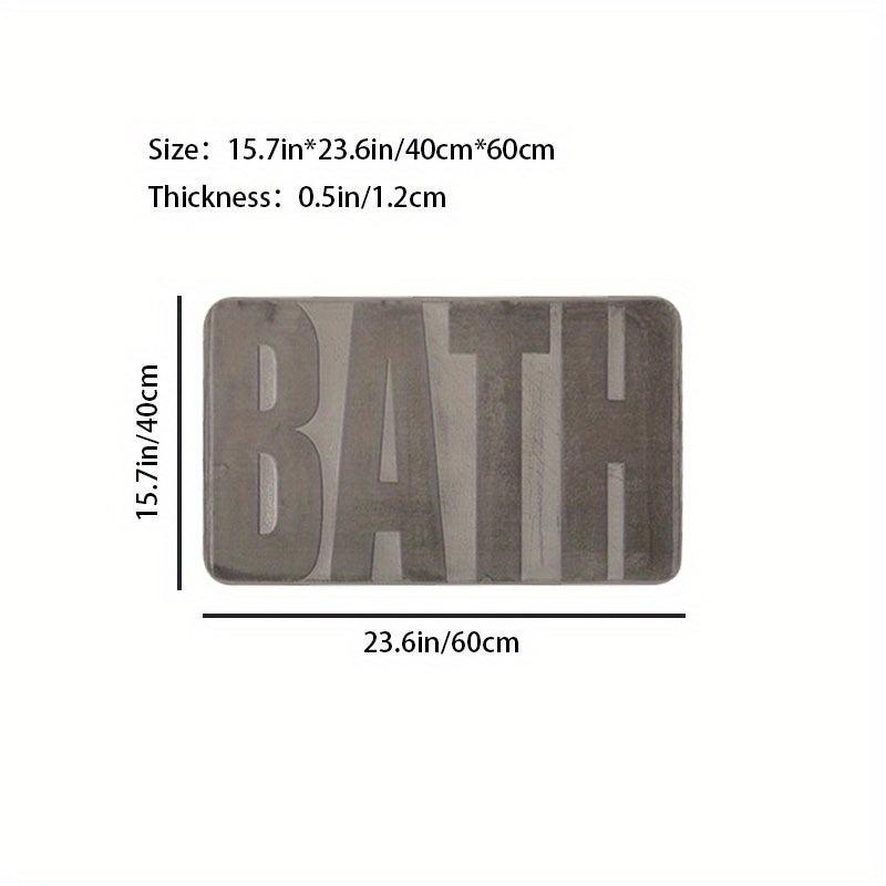 Non-Slip Memory Foam Bathroom Bath Mat Soft Comfortable Carpe