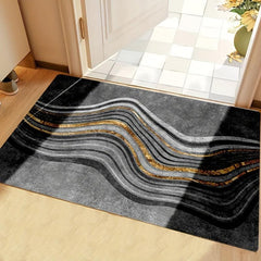 Soft Nordic Geometric Area Rug Non-slip Modern Abstract Floor Mat